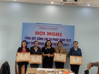 Phòng Tư pháp thị xã Điện Bàn tổ chức Hội nghị tổng kết công tác Tư pháp năm 2022