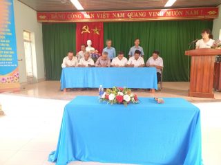 Hội nghị ký cam kết trách nhiệm quản lý, phát hiện xử lý vi phạm hành chính về lĩnh vực đất đai trên địa bàn xã Điện Hòa