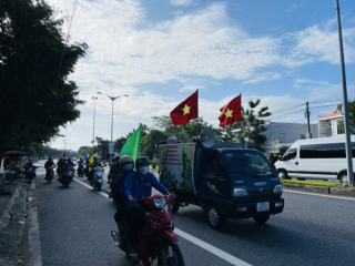 UBND phường Điện Nam Bắc tổ chức tuyên truyền, lưu động Luật Nghĩa vụ quân sự