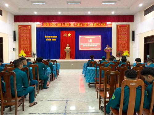 Điện Trung tổ chức tuyên truyền Luật dân quân tự vệ
